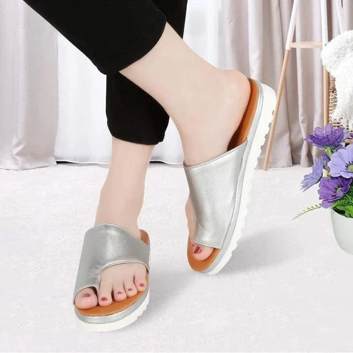 Damen-Sandalen mit Dickem Plateau und Verstellbarem Zehenriemen