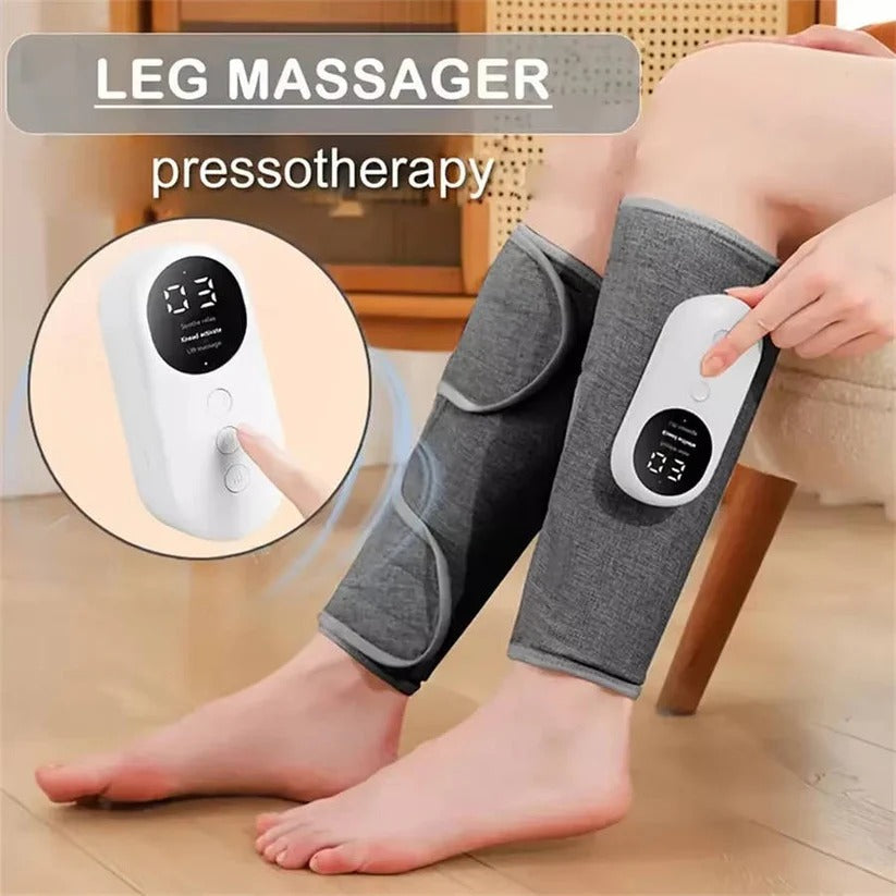Kabelloser Fuß- und Beinmassager mit Wärme und Fernbedienung