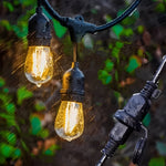 Wetterfeste LED Lichterkette mit E27 Fassung und 220V Anschluss