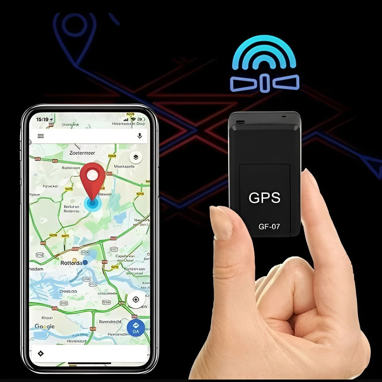 Kompakter GPS-Tracker für präzise Standortbestimmung weltweit