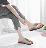 Damen-Sandalen mit Dickem Plateau und Verstellbarem Zehenriemen