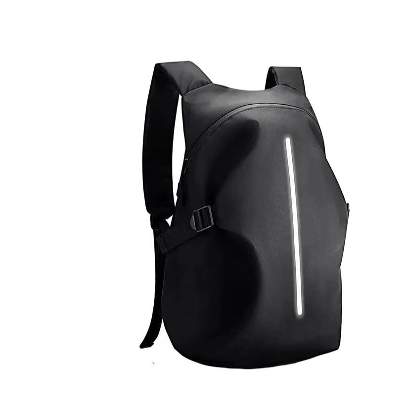 Motorradhelm-Rucksack 40L mit Laptopfach und Reflexstreifen