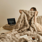 Reversible Fleece Cuddle Blanket – Soft & Warm for Every Occasion