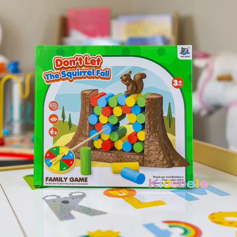 Balance-Brettspiel für Kinder – Spannendes Eichhörnchen-Kipp-Spiel