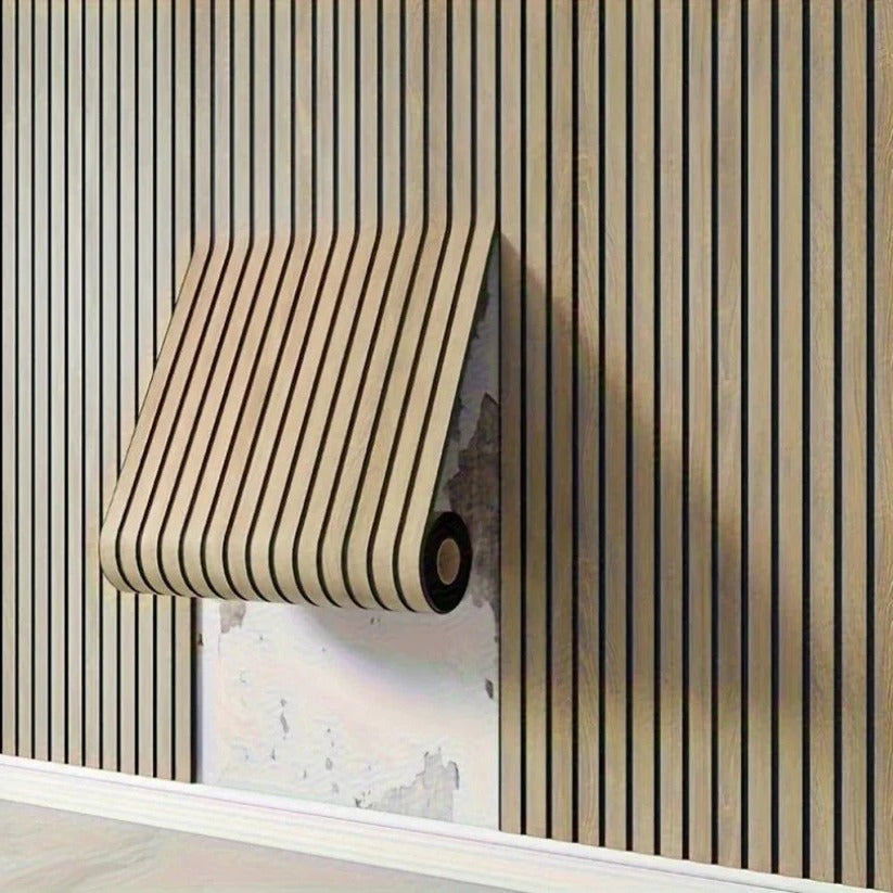 Selbstklebende 3D PVC Wandpaneele mit Holzmaserung