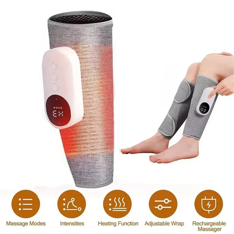 Kabelloser Fuß- und Beinmassager mit Wärme und Fernbedienung