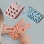 Stressabbau für Babys – Weicher Silikon-Beißring und Fidget-Spielzeug