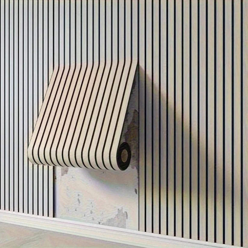 Selbstklebende 3D-PVC-Wandpaneele mit Holzstruktur-Design
