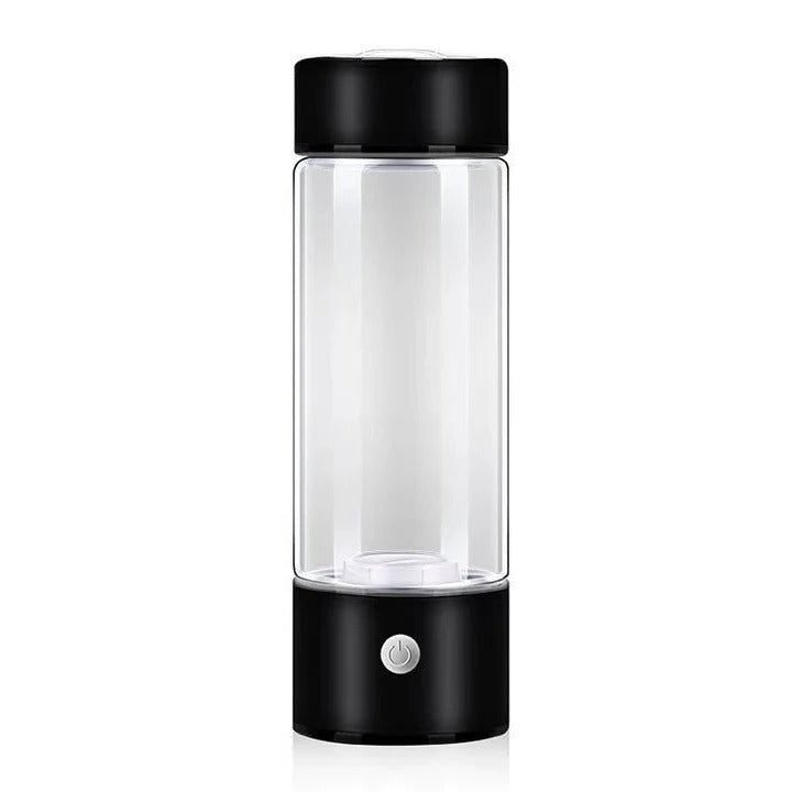 Wiederaufladbare Wasserflasche mit Wasserstoffinfusion in Glasdesign