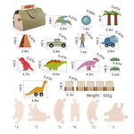 Holzspielset Dino-Park – Prähistorischer Spielspaß für Kinder