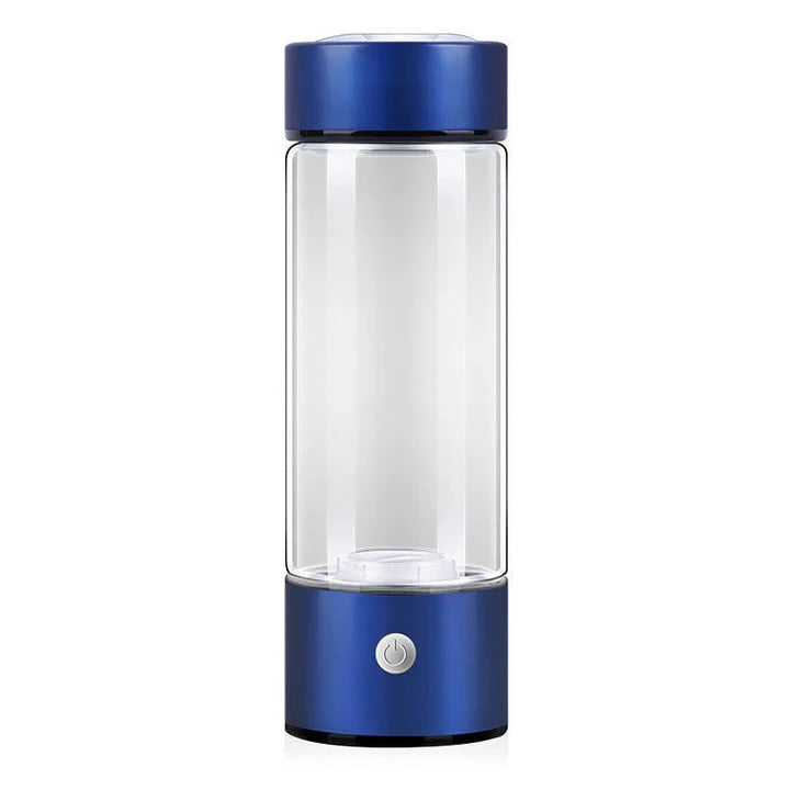 Wiederaufladbare Wasserflasche mit Wasserstoffinfusion in Glasdesign