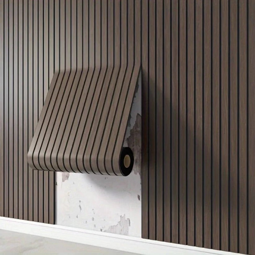 Selbstklebende 3D-PVC-Wandpaneele mit Holzstruktur-Design