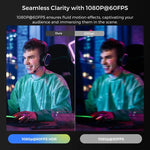 HD-Webcam mit Anpassbaren Videoeinstellungen und USB-Anschluss