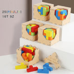3D Holzpuzzle Tetris – Herausforderndes Spiel für Kinder und Erwachsene