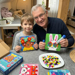 Kreatives Pompon Bastelset mit Tierkarten – Bildschirmfreies Spielen