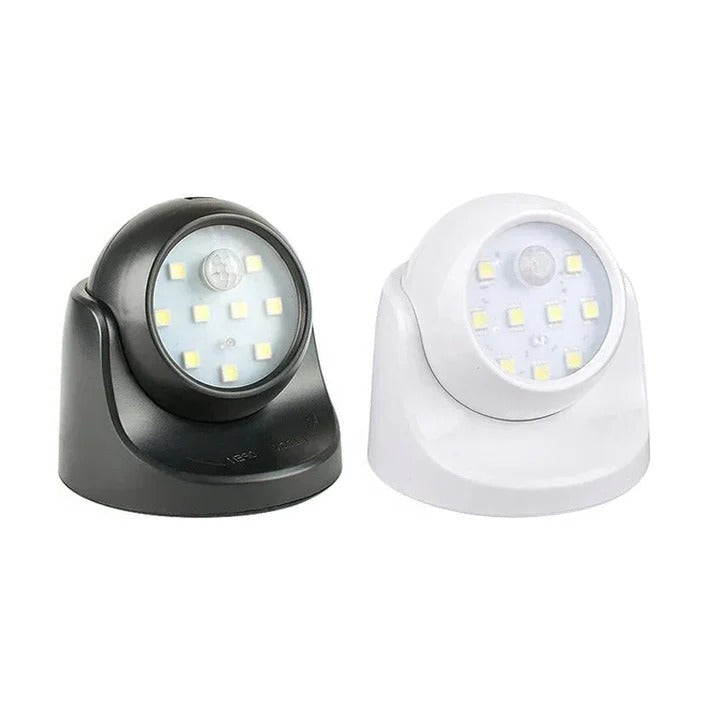 Bewegungsgesteuertes LED-Spotlight mit 360-Grad-Drehkopf