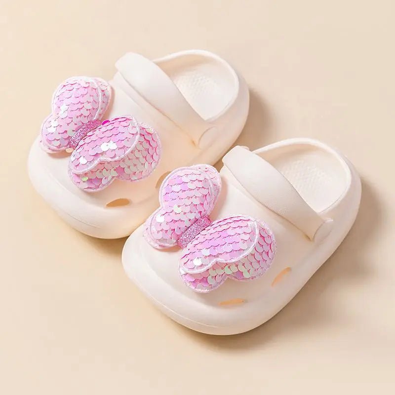 Bequeme Hausschuhe für Kinder – Glitzernde Flügel-Sandalen für Mädchen
