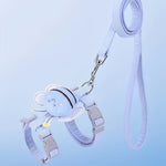 Verstellbares Katzen-Harnes mit sicherem Halsband