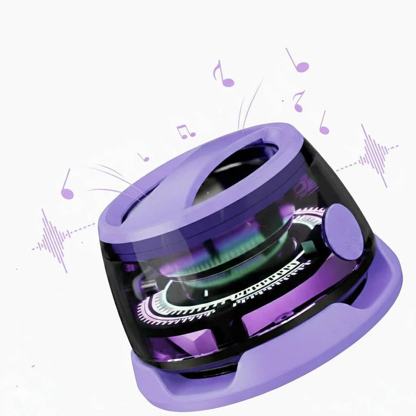 Kompakter Bluetooth-Lautsprecher mit Magnetbasis und RGB-Beleuchtung