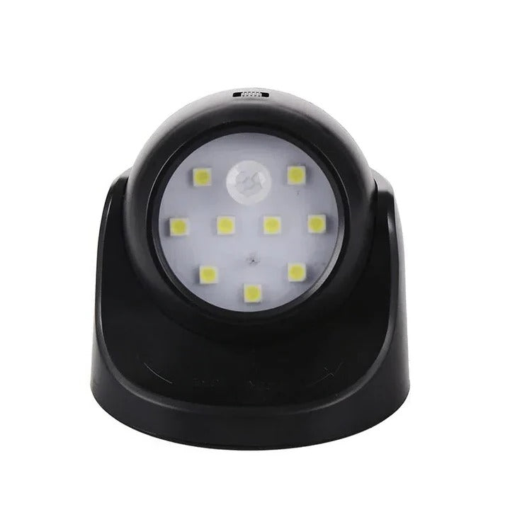 Bewegungsgesteuertes LED-Spotlight mit 360-Grad-Drehkopf