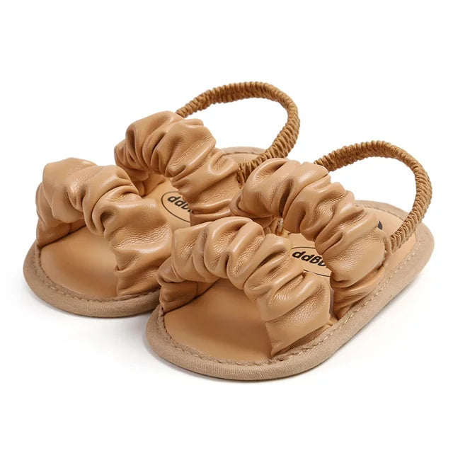 Bequeme Rüschensandalen für Mädchen – Weiche Baby-Schuhe