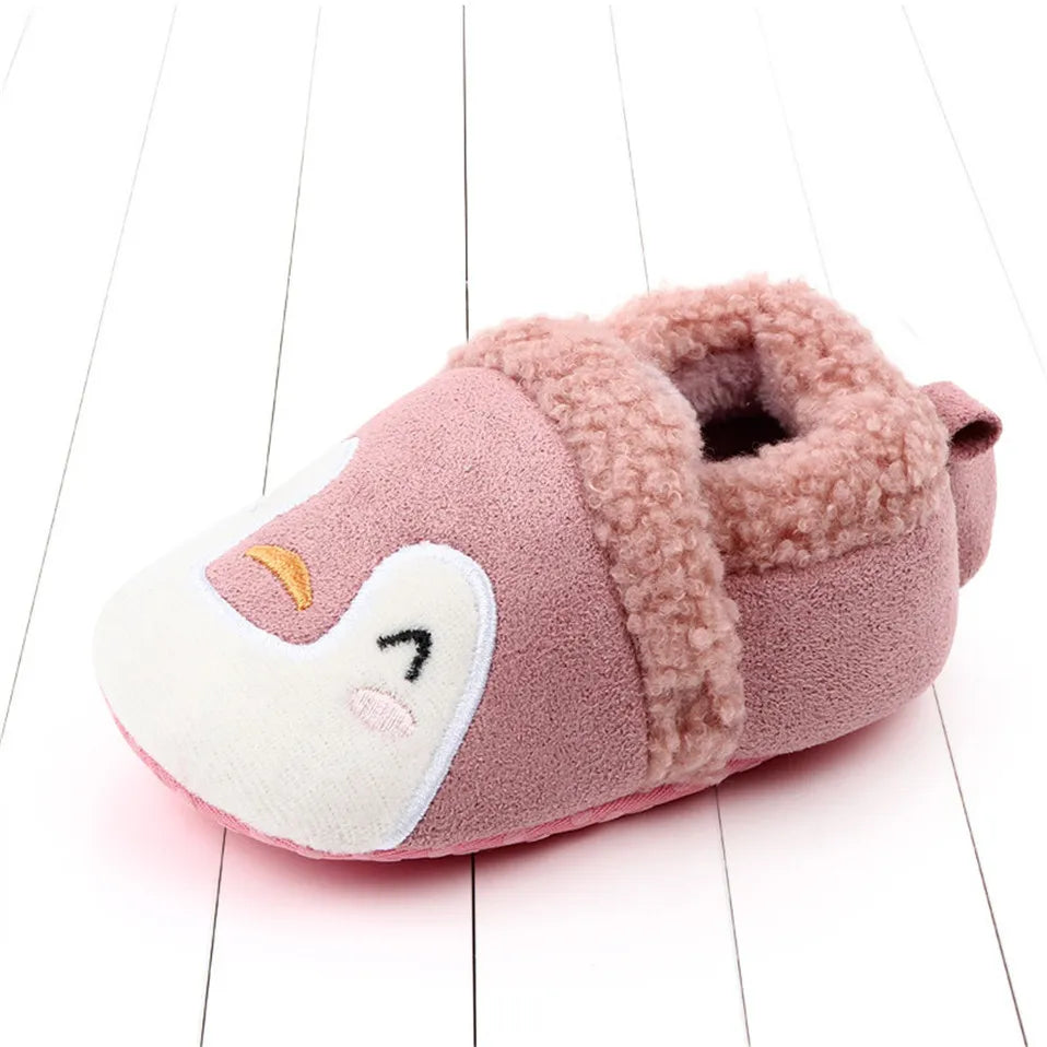 Tierische Hausschuhe aus Plüsch für Babys und Kleinkinder – Warm