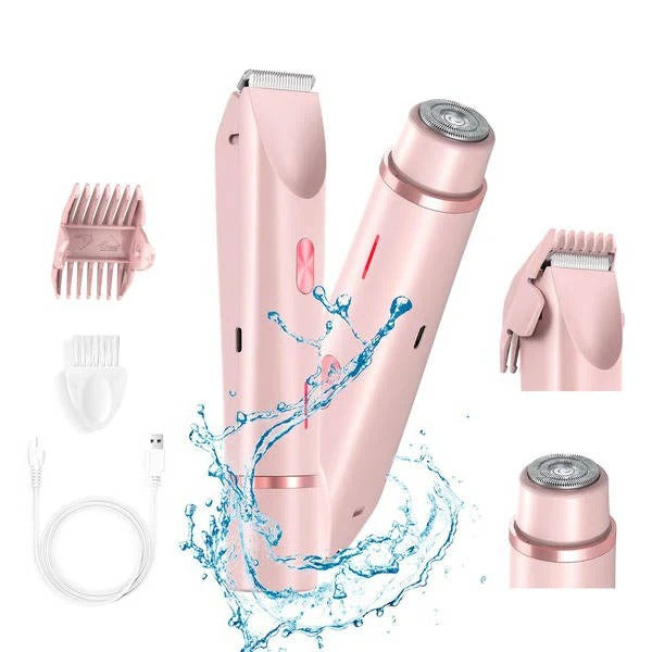 Wasserdichter Körpertrimmer mit zwei Köpfen und wiederaufladbarem Design
