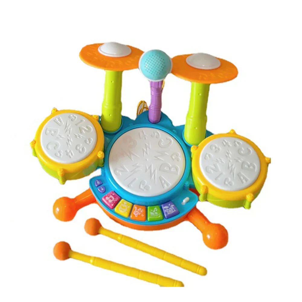 Musikspielzeug für Kinder – Elektronisches Schlagzeug mit Licht und Klang