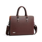 Hochwertige Laptop Schultertasche aus Leder für 14 bis 15 Zoll Laptops