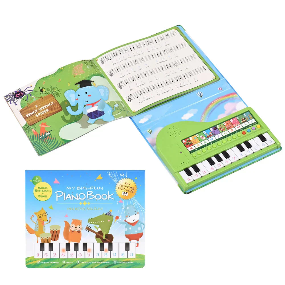 Kinder-Klavierbuch mit Lichtern und Melodien – Musik für Kinder