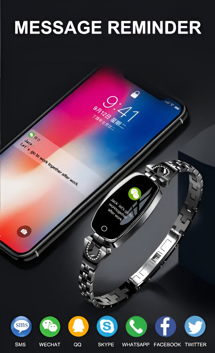 Stylisches Fitnessarmband mit Herzfrequenzüberwachung