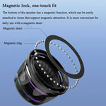Kompakter Bluetooth-Lautsprecher mit Magnetfuß und RGB-Beleuchtung