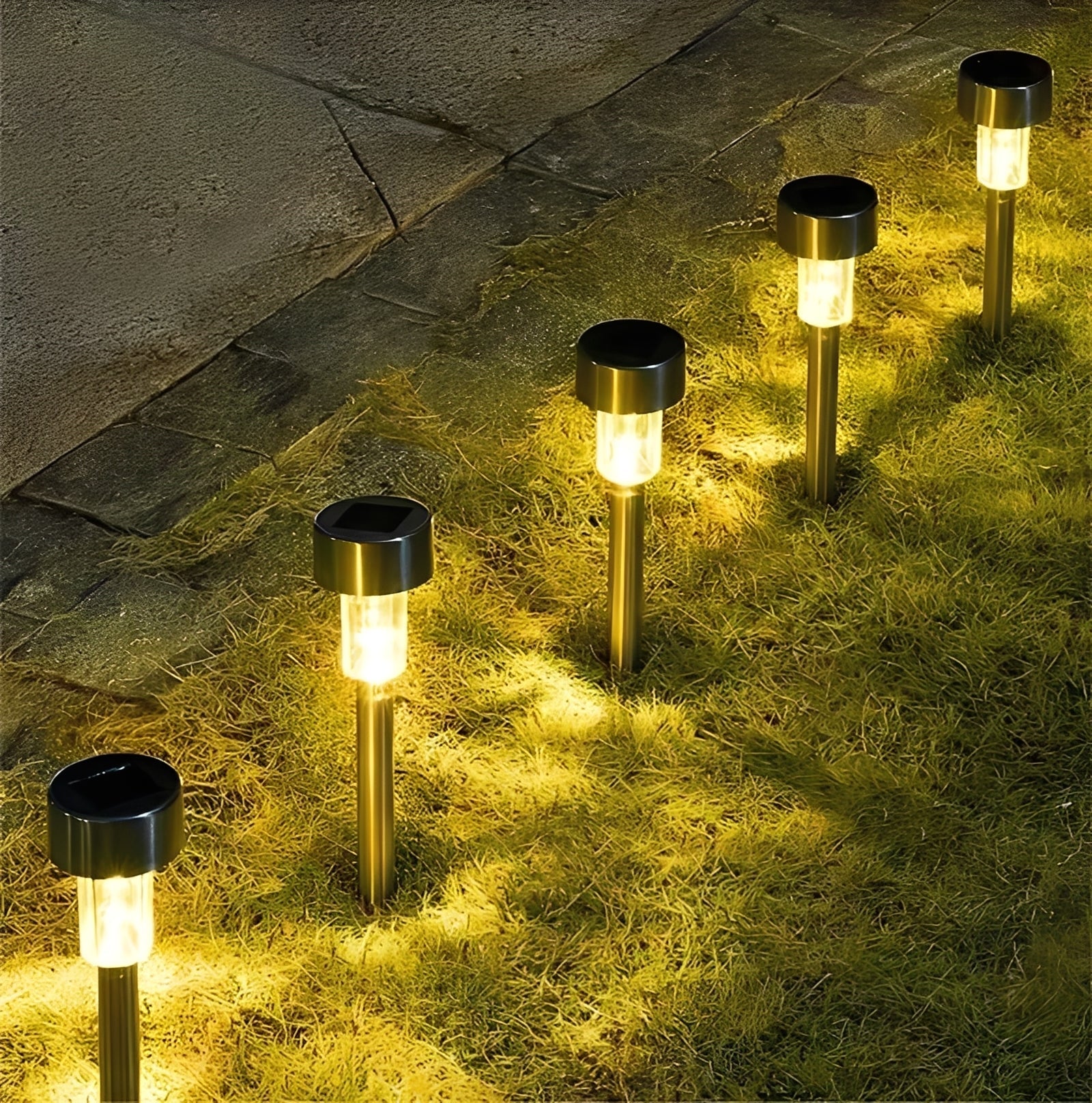 Solarbetriebene LED-Lichterketten für Garten und Hof, 10er Set
