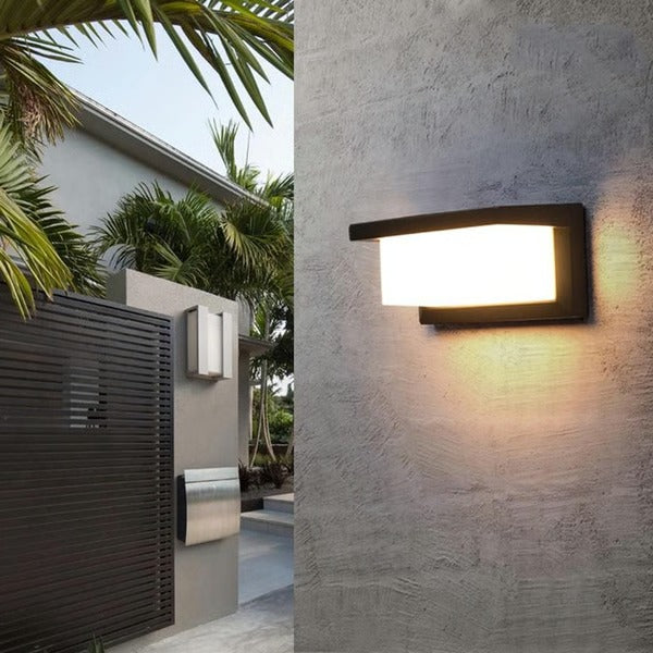 Elegante LED Außenleuchte mit Wandmontage