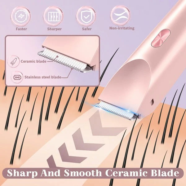 Frauen Körpertrimmer mit Dual-Kopf und IPX7 wasserdichtem Design