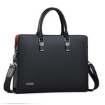 Hochwertige Laptop Schultertasche aus Leder für 14 bis 15 Zoll Laptops