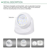 Bewegungsgesteuertes LED-Spotlight mit 360-Grad-Drehkopf