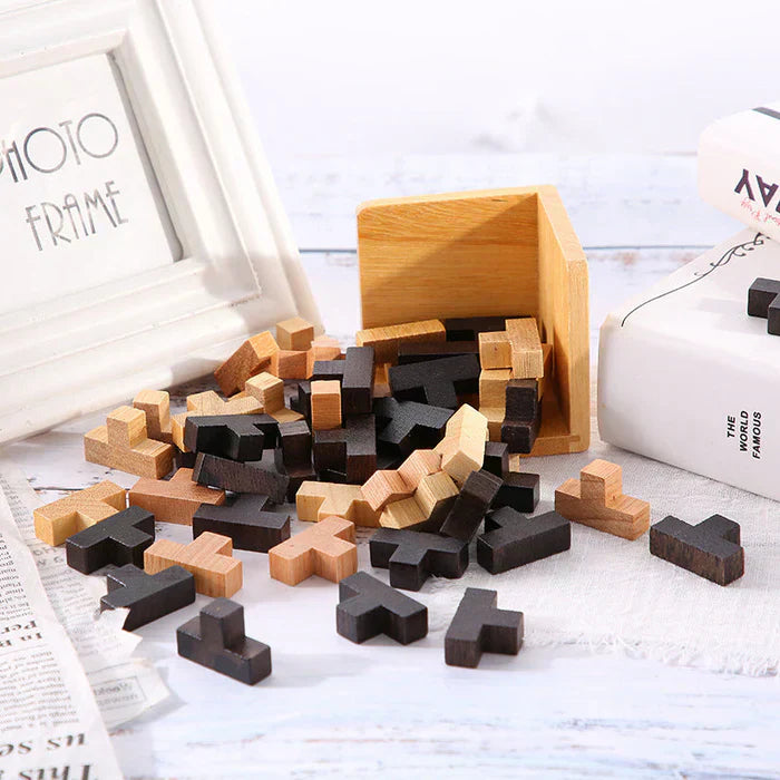 Kreativitätsförderndes 3D Holzpuzzle – DenkSpiel