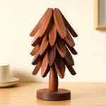 Weihnachtsbaum Untersetzer faltbar – Dekorativ und praktisch | Ideal für Getränke und Feiertage