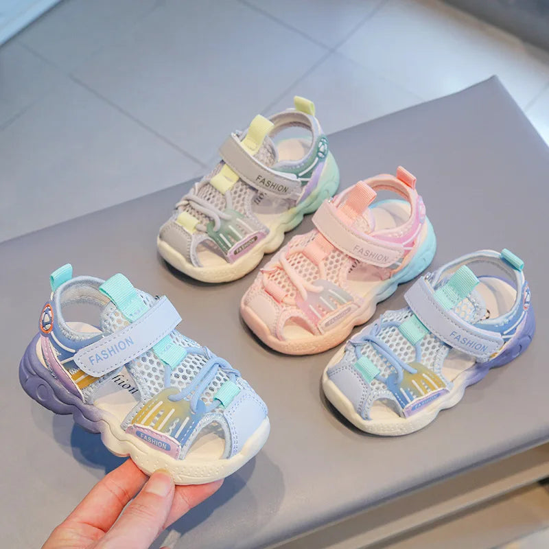 Atmungsaktive Kindersandalen für Jungen und Mädchen – Leichte, rutschfeste Sommerschuhe