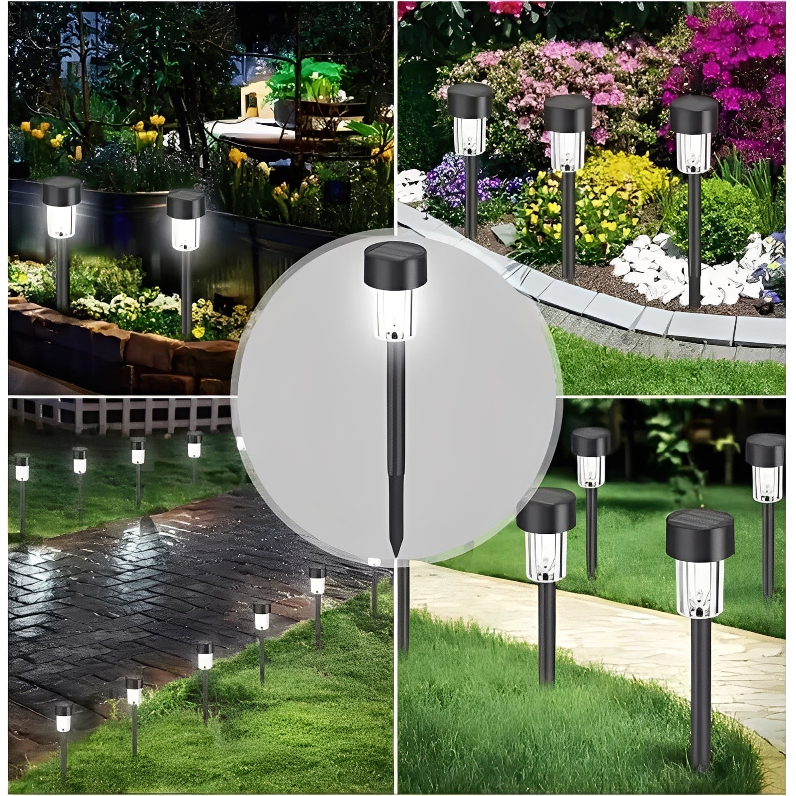 Solarbetriebene LED-Lichterketten für Garten und Außenbereich, 10er Set