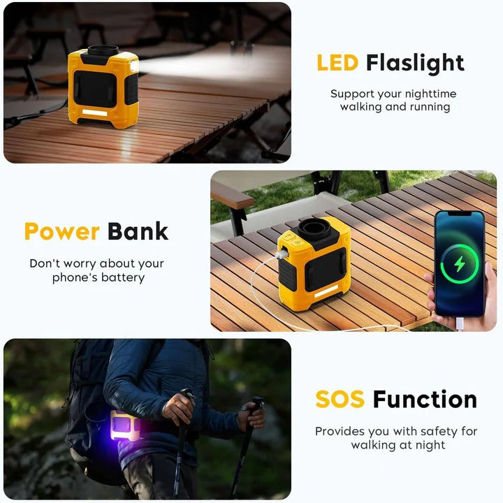 Tragbarer Mini Ventilator mit LED und Aufladefunktion
