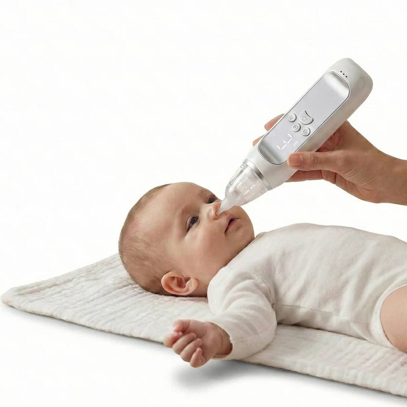 Akku-Baby-Nasensauger mit 3 Saugmodi und Musikfunktion
