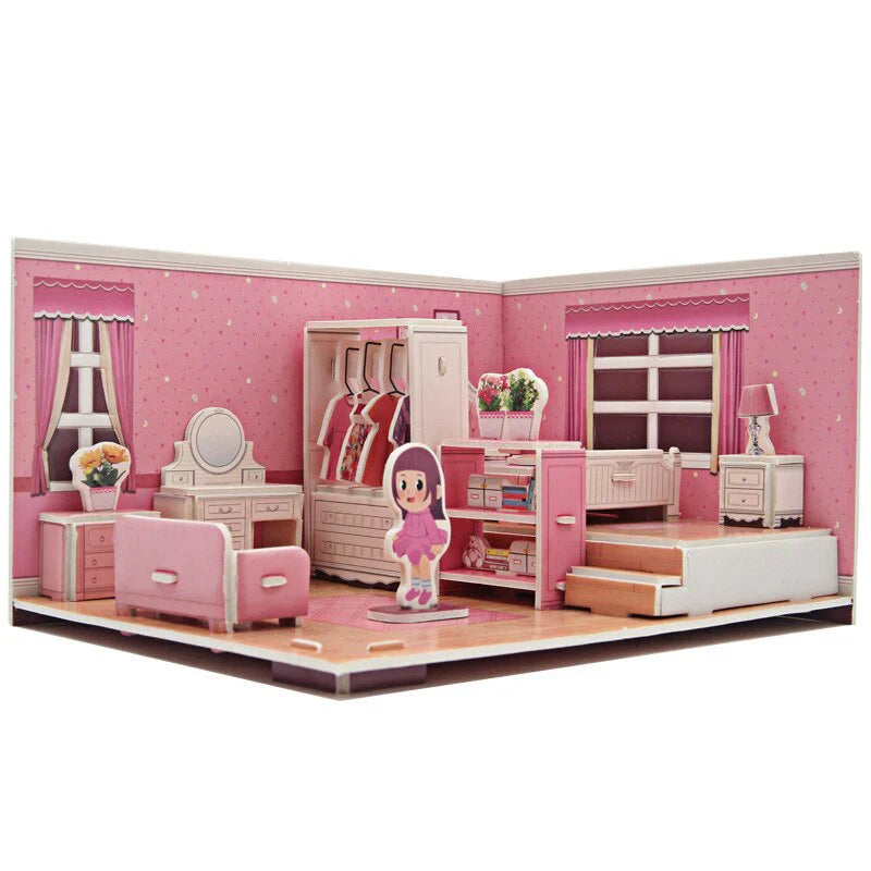 Traumhaus 3D-Puzzle – Kreatives Spiel- und Gestaltungsset
