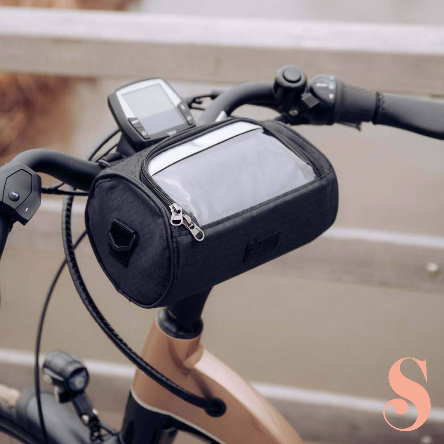 Wasserdichte Fahrradtasche mit Handyfenster – Verstellbare Lenkertasche