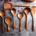 Natürliche Holz Küchenhelfer Set für Ihr Kocherlebnis