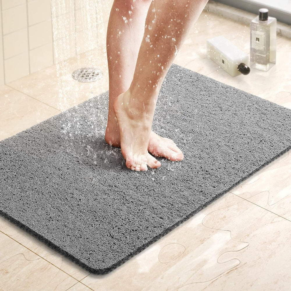 Non-slip shower mat for safety and comfort