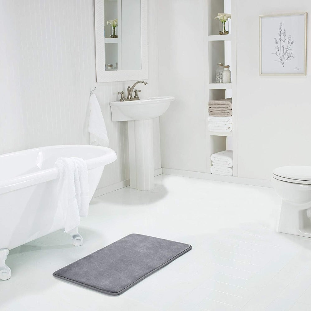 Luxuriöse Memory Foam Badmatte – Weich, Saugfähig & Rutschfest