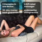 RelaxoTech | Rückenmassagegerät mit Wärme & Vibration – 3-in-1 Therapie für Rückenbeschwerden