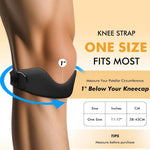 Verstellbarer Kniestraps mit Silikonpolsterung und Antirutschgriff, 2er-Pack